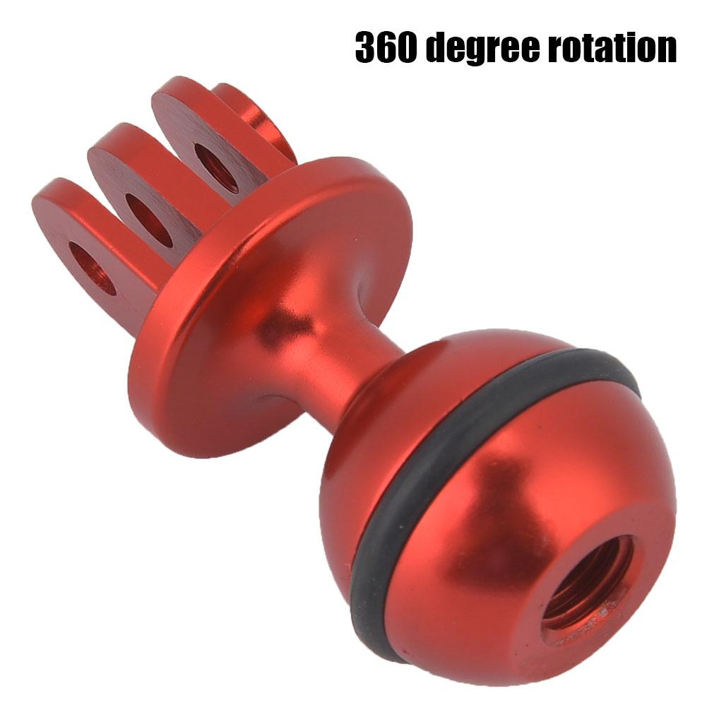 Metal 360 Degrees  Rotating   Head Holder Mount Photography Lamp Arm Base Adapter (Black)