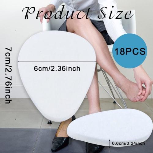 18 Felt Callus Pads, Metatarsal Pads for Forefoot, Pain Relief, Foot Cushioning, Sticky Pads for Calluses and Calluses, Unisex