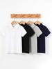 Boys' Pure Cotton Short-Sleeve Polo Shirt – 200g Collegiate Style Summer Sportswear