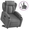 Vidaxl Lift and Tilt Recliner, Dark Grey, Fabric Upholstered