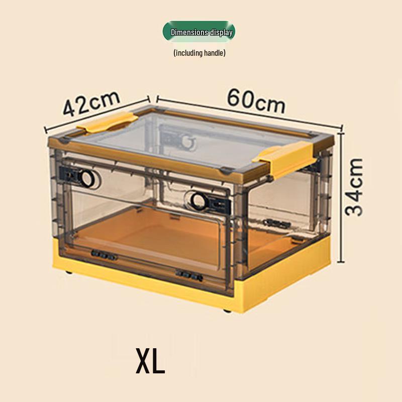 Changbaosen Foldable Transparent Book Storage Box