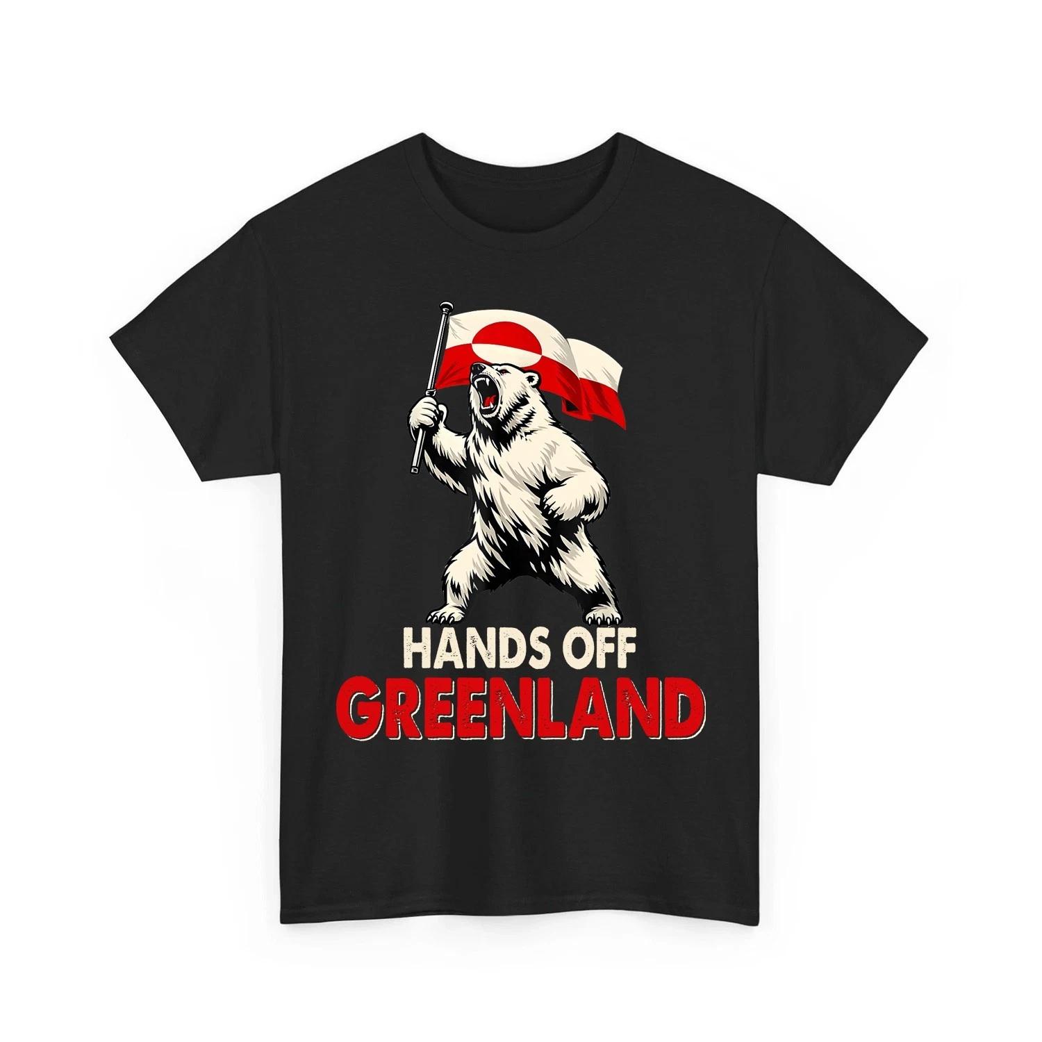 Hands Off Greenland Shirt, Make America Go Away I Support Greenland Funny Tee 3XL