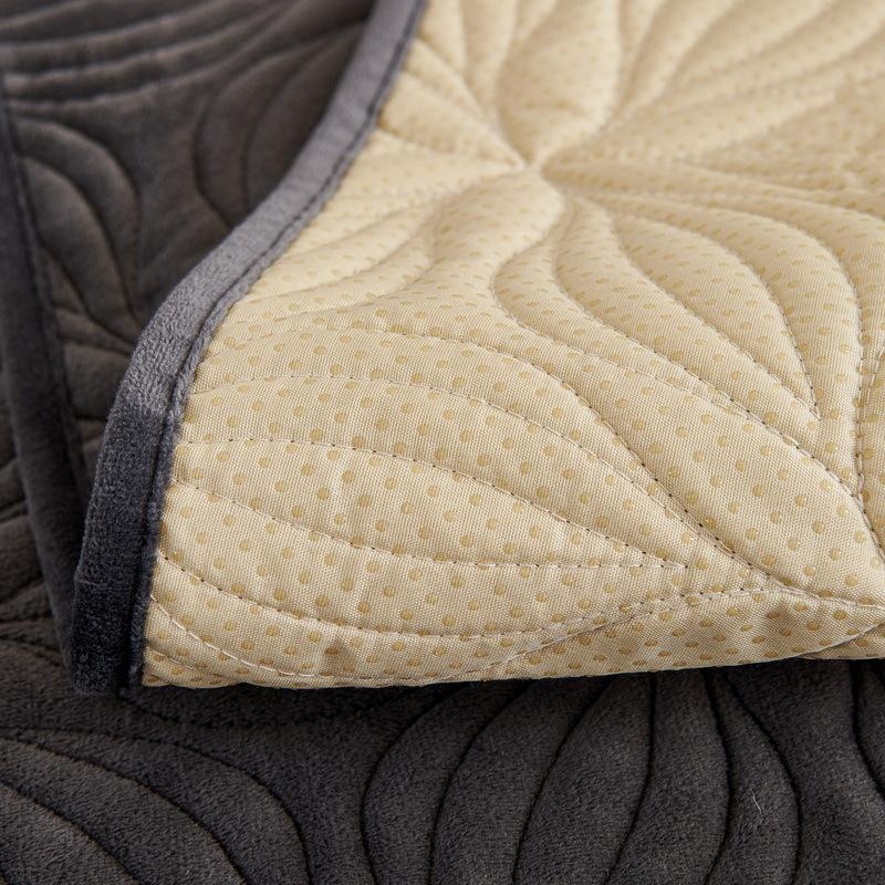 Winter Plush Sofa Cushion Non-Slip Simple Modern Thickened Seat Cushion Living Room Backrest Winter Leather Sofa Cover Cover Towel