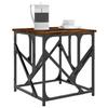 Coffee Table Smoked Oak 45x45x47.5 Cm Engineered Wood
