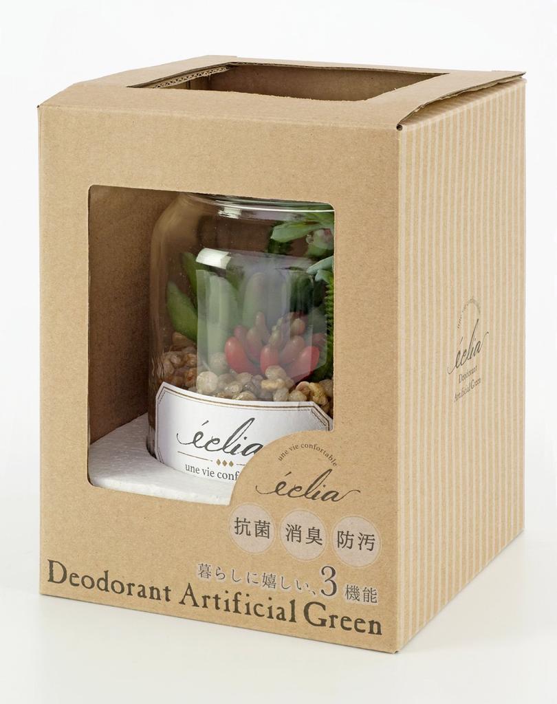 Kishima Eclear Deodorizing Artificial W31 H35 Green, Green, Approx. D8.5 KH-61022