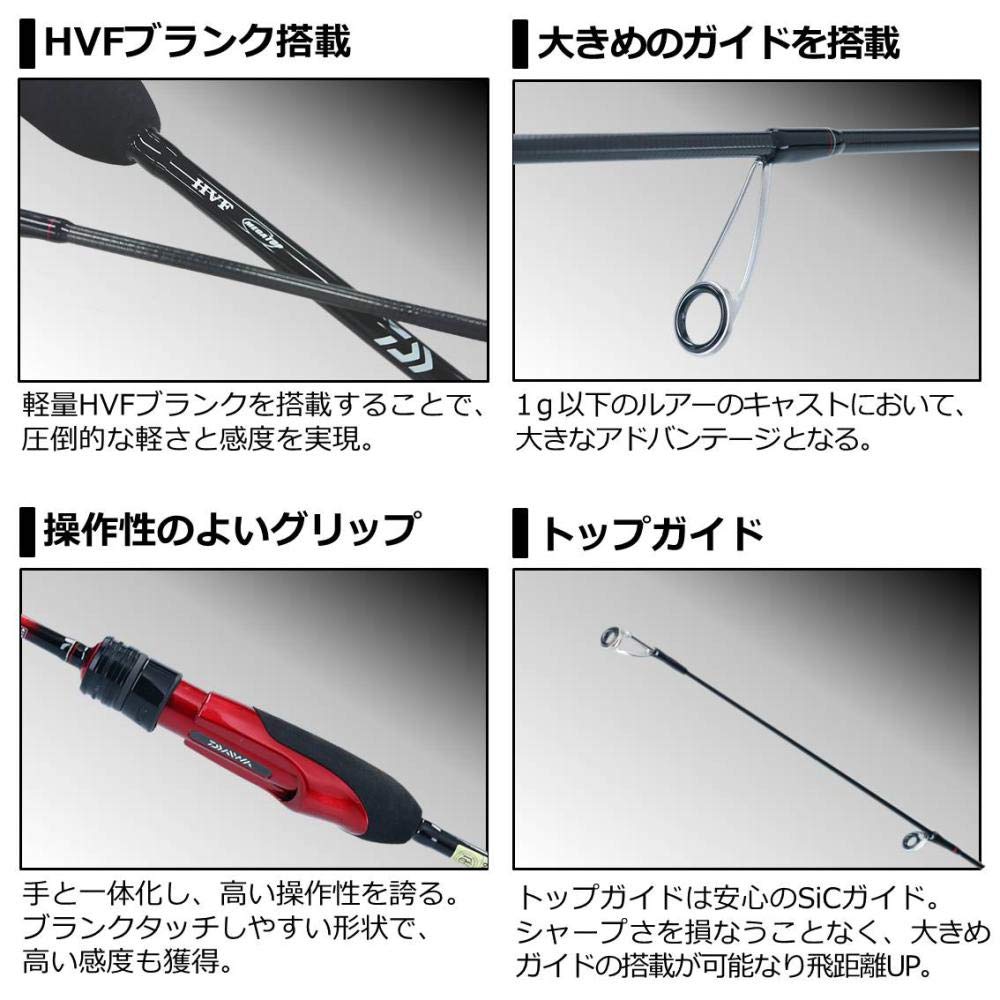 Daiwa Ajing stang Ajing Bijin 68L-SR fiskestang