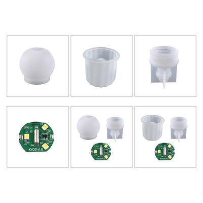 Stampo in Silicone Specchio a Lampadina Ovale a Strisce Stampo da Tavolo Pendolo Adatto per Resina Epossidica Artigianato Fai da Te Creazione di Gioielli Decorazione per la Casa