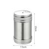 Stainless Steel Spice Jar Rotating Cover Barbecue Salt Sugar Bottle Shaker Pepper Seasoning Can Home Kitchen Cooking Gadgets