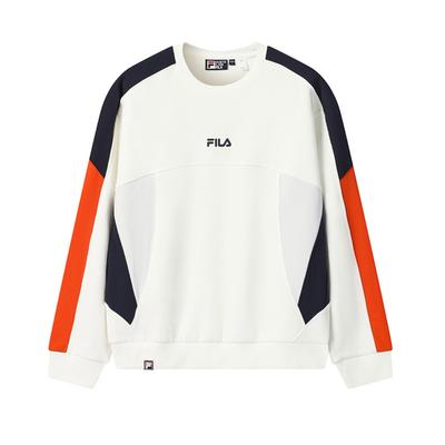 Fila Original Classic Retro Fashion Personality Trendy Minimalist Casual Versatile Comfortable Crew Neck Loose Pullover Sweatshirt F11M549203FWT