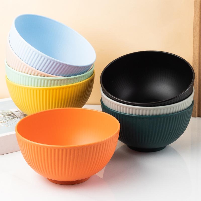 Japonská 15cm kulatá miska: Vhodné do mikrovlnné trouby, Odolné proti pádu, Ideální na polévku, nudle nebo ovocný salát.