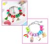 Crystal Beaded DIY Cartoon Christmas Alloy Bracelet Set for Girls - Handmade Jewelry Gift for Women