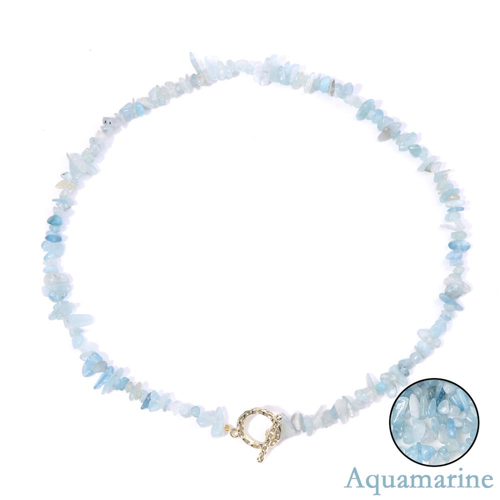 Healing Bohemian Gem Gravel Natural Semi-precious Stone Necklace Women s Fashion Necklace Jewelry Collares Para Mujer Female