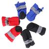 4pcs New Protective Fashion Dog Shoes Puppy Warm Boots Waterproof Anti-slip Footwear