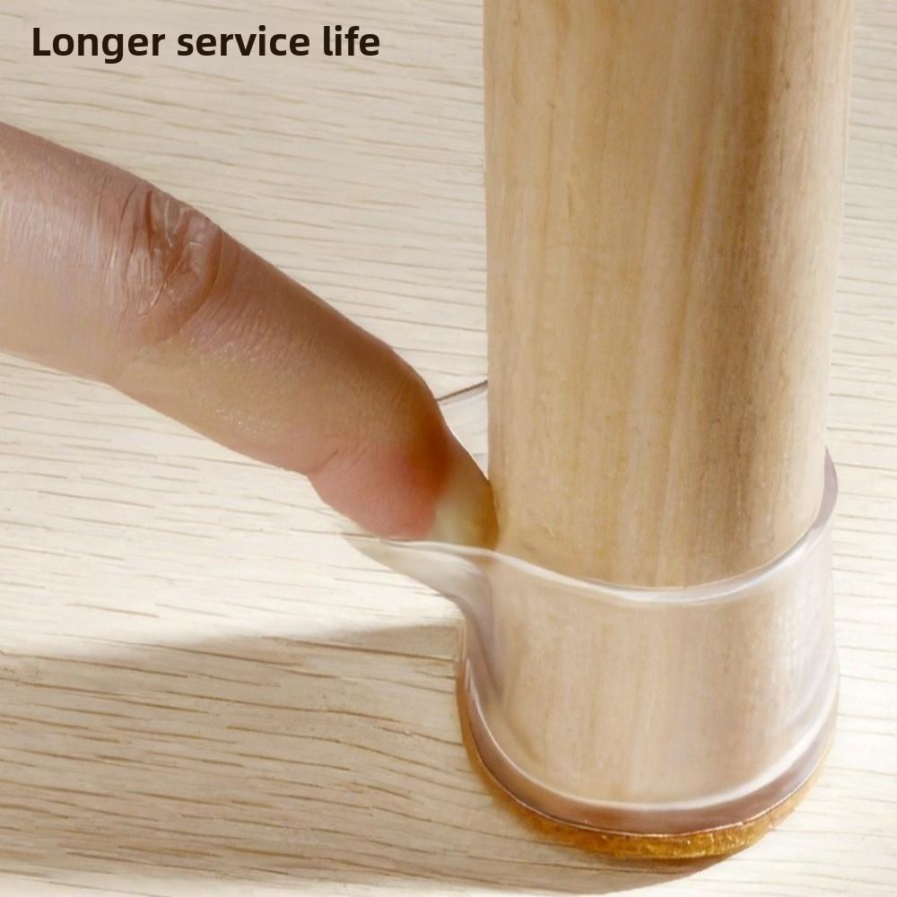 8pcs Diagonal Chair Leg Protectors Foot Covers For 15°-25° Table Legs