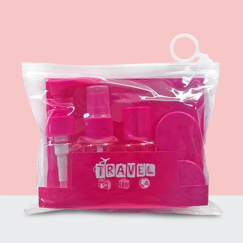 Travel-sized Bottles for Cosmetics - Transparent Plastic Bottles for Lotions, Portable Face Cream Bottles, Spray Bottles, Empty Bottles. 6-piece Set.