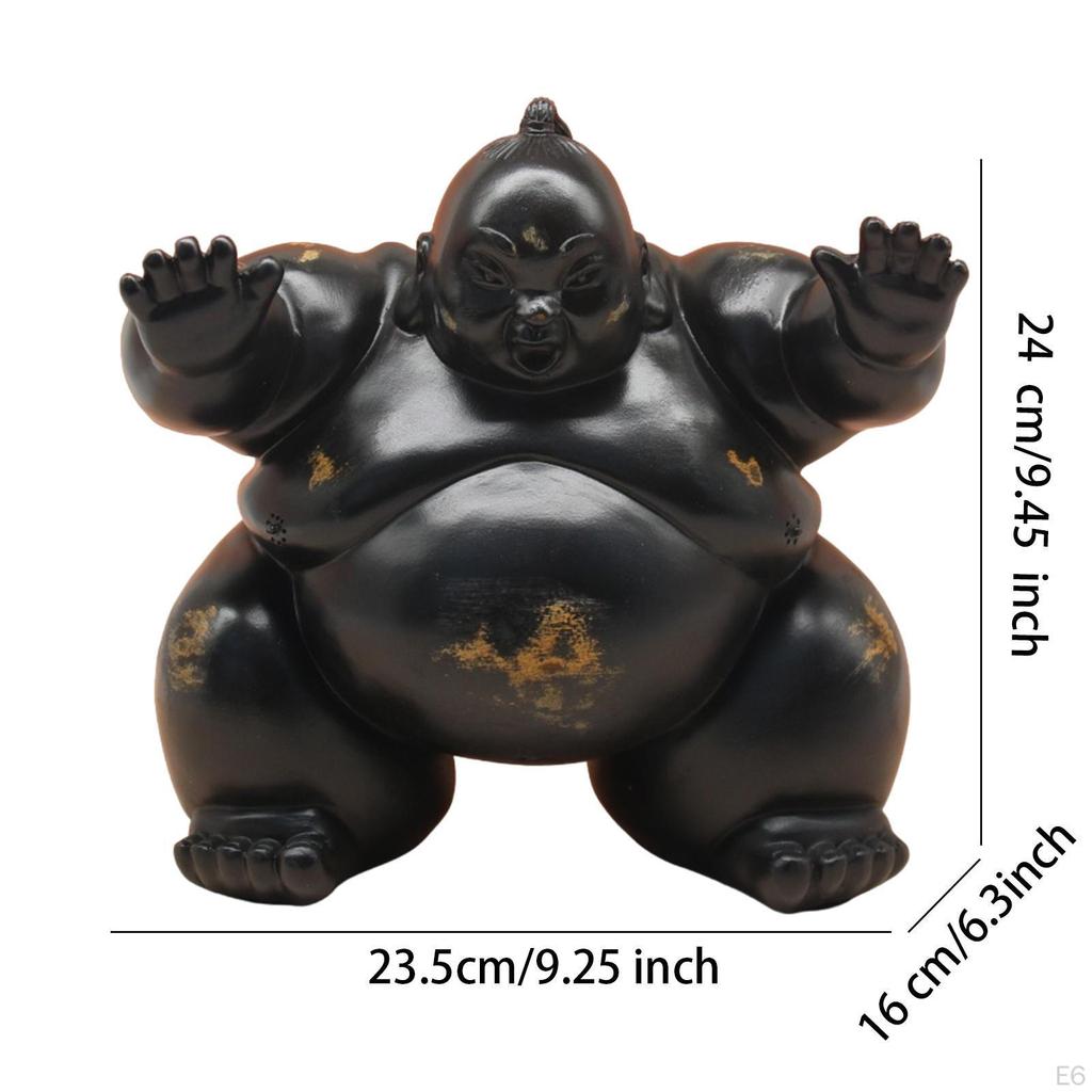 Mini Sumo-staty Te-djur Prydnad för Kontor och Vardagsrum