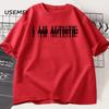 I Am Autistic T Print Men Casual Cotton Short Sleeve Hip Hop Rapper T-shirt Cotton Printed T-Shirt Casual Funny Tops Streetwear