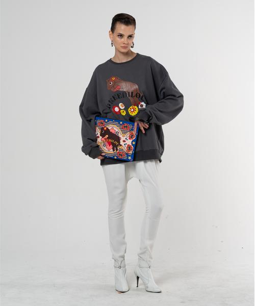 GREEDILOUS Pony Logo Sweatshirt