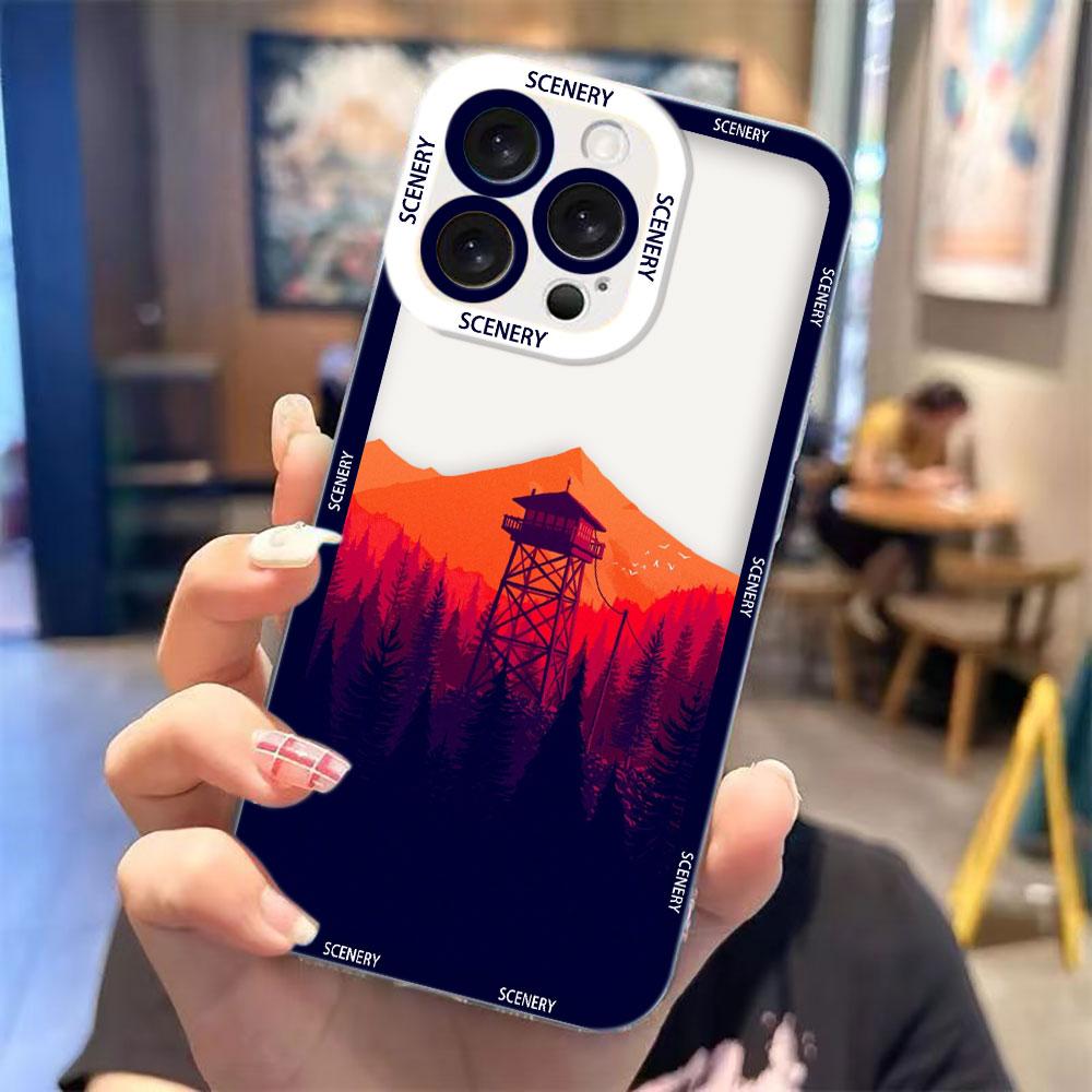

Painted Spring Scenery Pattern Cover Clear Phone Case For Redmi Note 15 14 13 12 11 11T 11S 10 9 10S 9S 8 Pro Max Plus Capa Case Redmi NOTE145G