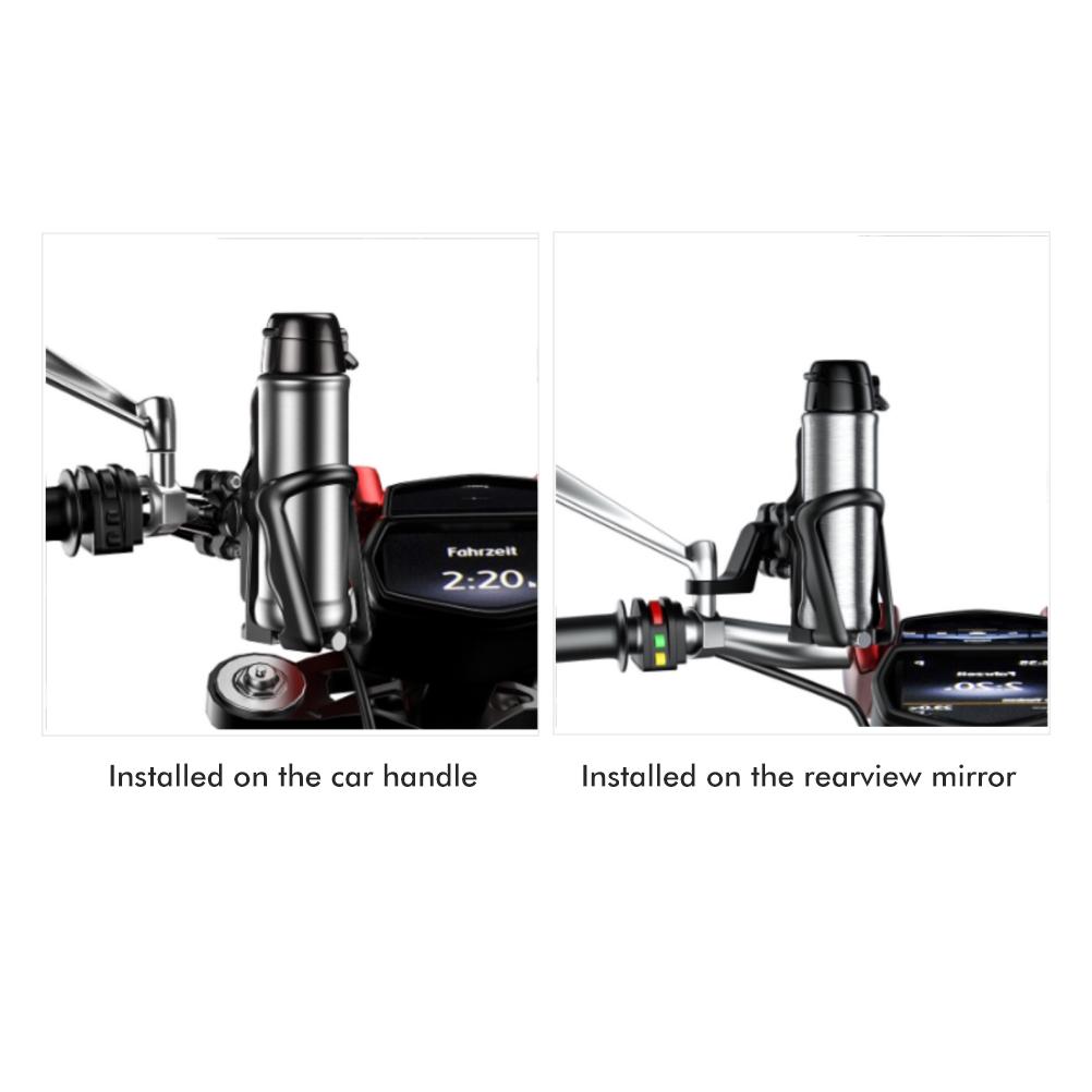 Bicycle Bottle Holder 360 Degree Rotating Water Bottle Cages for Bikes Adjustable Bicycle Bottle Holder with Adapter
