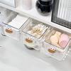 Transparent Bathroom Cotton Stick Makeup Cotton Bathroom Pull-Out Storage Drawer Style Storage Box Under The Mirror Cabinet