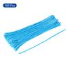 Uxcell 100 Pieces 30cm Chenille Pipe Cleaner Stems for DIY Arts, Creative Crafts, and Decoration, Blue Green