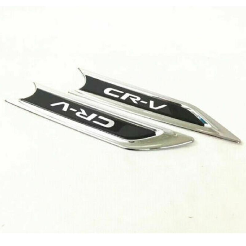 2pcs Car Side Body Molding Trim Cover Emblems for CRV 2017-2019 Auto External Set Accessories Auto Decorative Sign