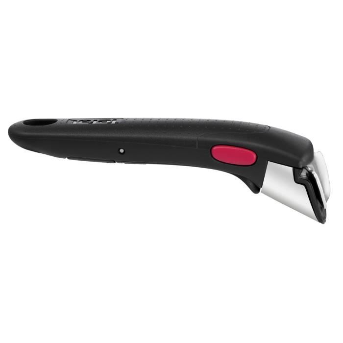 Tefal Ingenio Poignée Amovible Noire, Empilable, Amovible, Verrouillage Sécurité 3 Points, Garantie 10 Ans