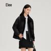 Aililaiyi Damen Tweed Daunenjacke im Faux-Zweiteiler-Look