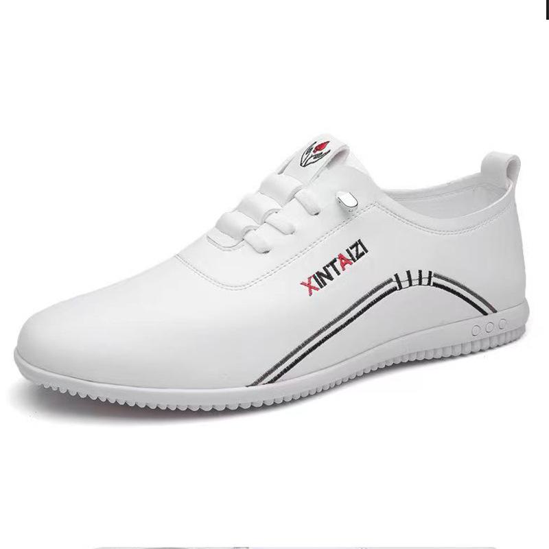 Men's shoes business casual thin leather shoes soft sole light cover feet Doudou shoes simple and light men's shoes