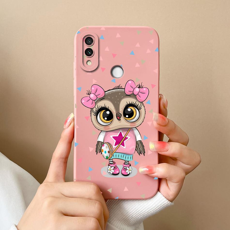 For Redmi Note 7 Pro 7S Case Butterfly Soft Liquid Silicone Camera Protection Back Cover For Xiaomi Redmi Note 7 S 7Pro Funda