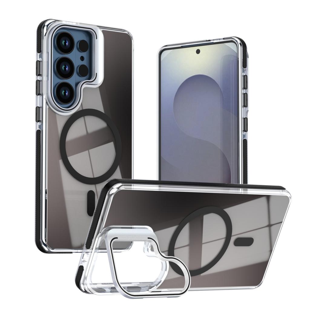 Applicable To Samsung S26Ultra Second-generation Signal Color Chameleon Magnetic Mobile Phone Case S26 Bracket A57 Anti-drop Protective Case