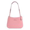 Penelope 26 Logo Snap Closure Smooth Leather Hand Shoulder Bag Large Women's Silver Patchwork Pink