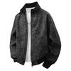 Men's Retro PU Leather Jacket with Stand Collar - Trendy, Versatile, Loose Fit for Spring and Autumn with Plus Velvet Casual Design.