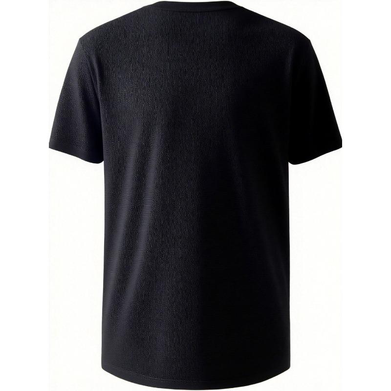 European Size 2D-Men's Vintage Football Pattern T-Shirt - Round-neck Short-sleeve T-shirt, Striking American Football Print, Regular Fit Casual Shirt