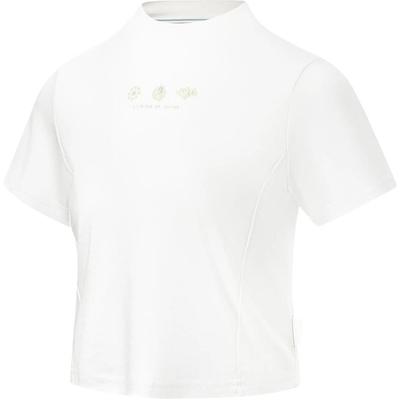 Li Ning Solid Color Stand Collar Comfortable Breathable Versatile Slim Fit Short Sleeve T-Shirt Women T-Shirts Off-White AHST164-3