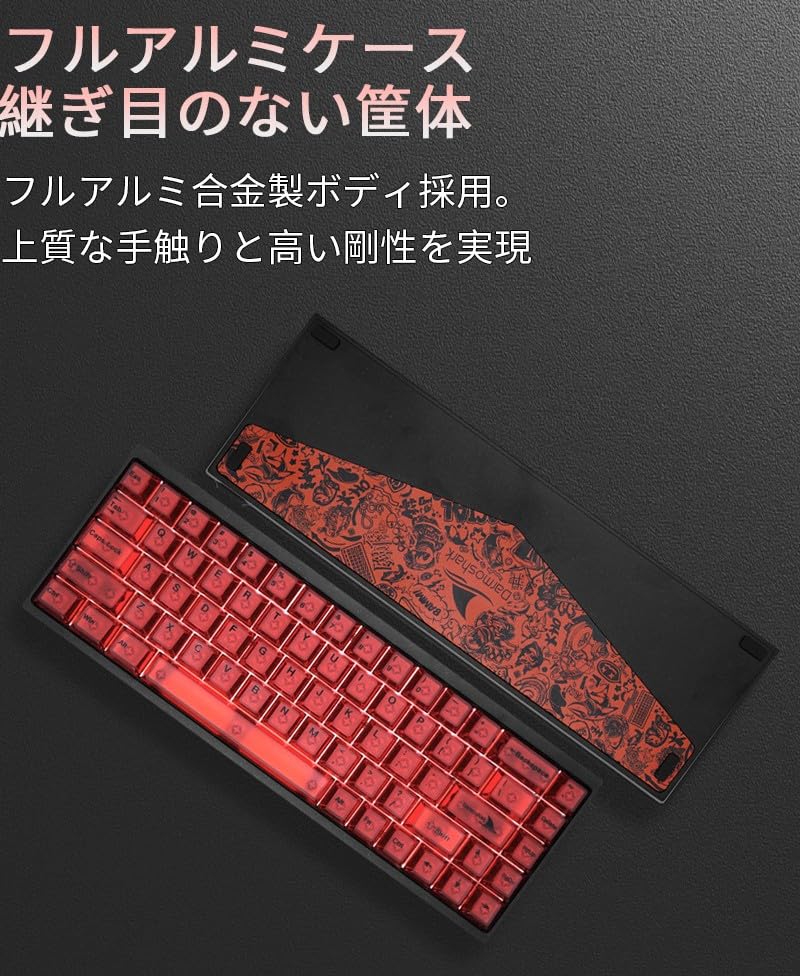 Darmoshark KT68 MAX Gaming Magnetic Linear Rapid Aluminum US Layout Keyboard, Switches, Triggers, Mechanical, 65% Case, []