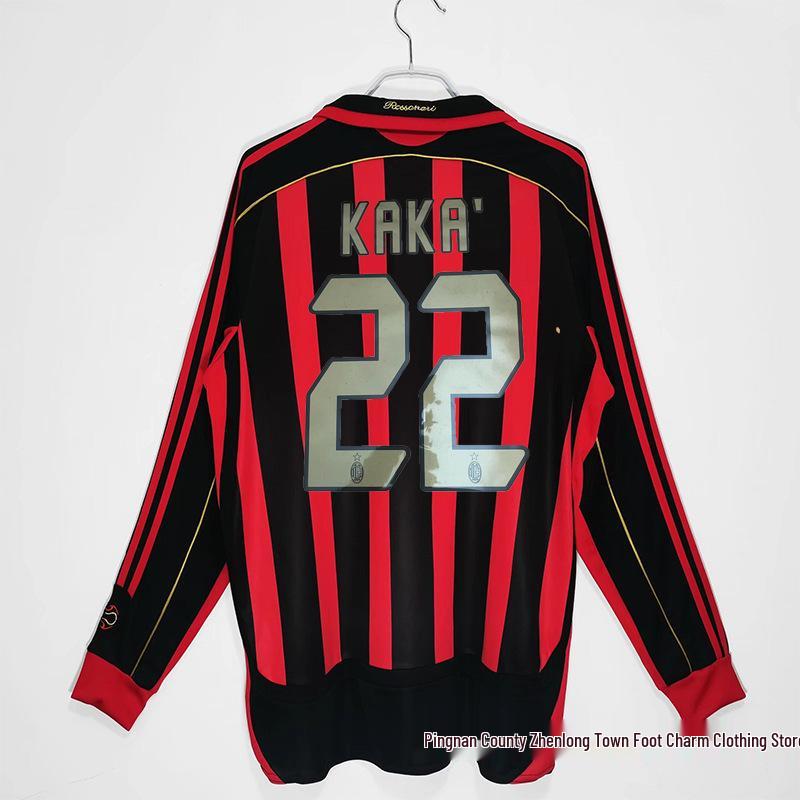 AC Milan Jersey Collection: Home & Away with Kaka & Ronaldo, 06/07 - 13/14