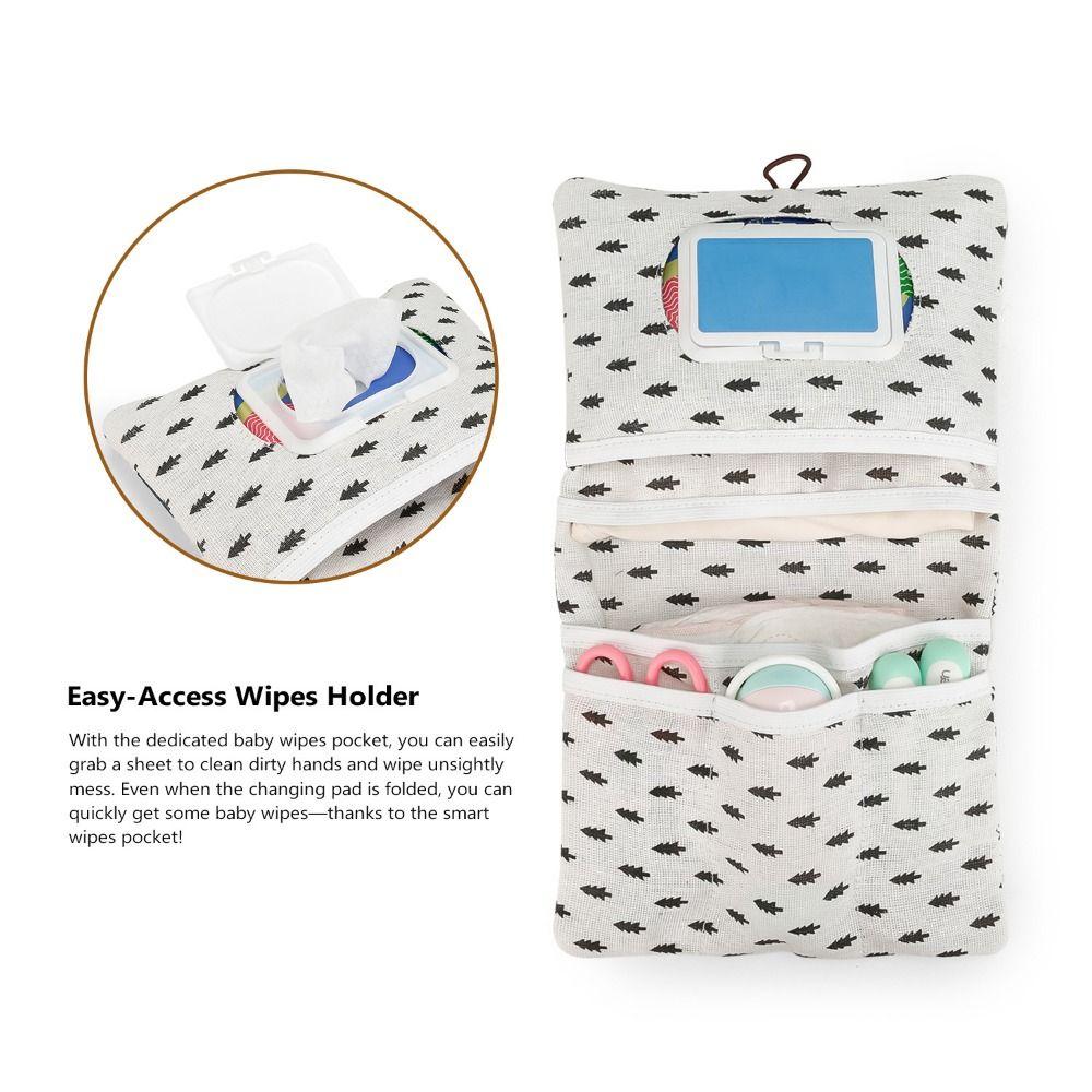 Portable Baby Diapers Storage Pouch Cartoon Pattern Paper Towel Diaper Handbag Shopping Bag