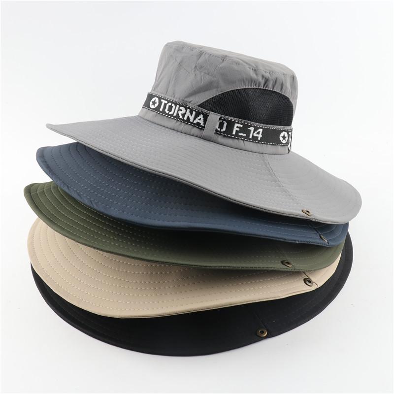 Men and Women Spring and Summer Big Brim Sun Hat Sunscreen Bucket Hat Outdoor Mountaineering Travel Hat Breathable Fishing Hat Sun Hat