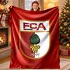 FC Augsburg Pattern Blanket for Home Decoration, Bed, Sofa, Car Travel, Camping, Suitable for All Seasons, Birthday Christmas Gift