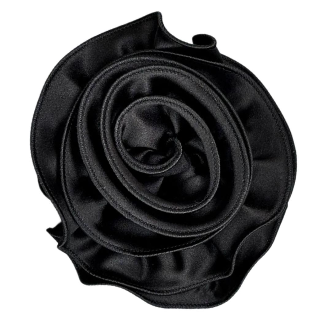 Handmade Flower Appliques Silk Flower Brooch Craft Dance Costume Decors Large 3D Flower Patches Clothing Sewing Ornament