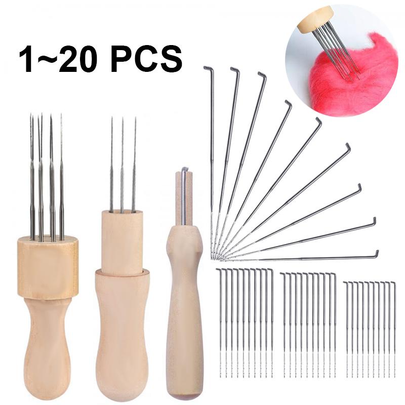 1~20 PCS Wool Felt Needle Felt Needle Felting Starter Kit Felting Needles Felt Diy Package for Felting