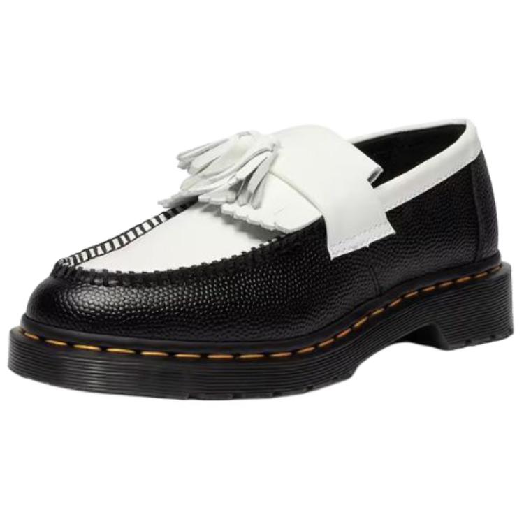 Dr. Martens Adrian BW Leather Versatile Vintage Originals Loafers Unisex loafers Black White 42981001