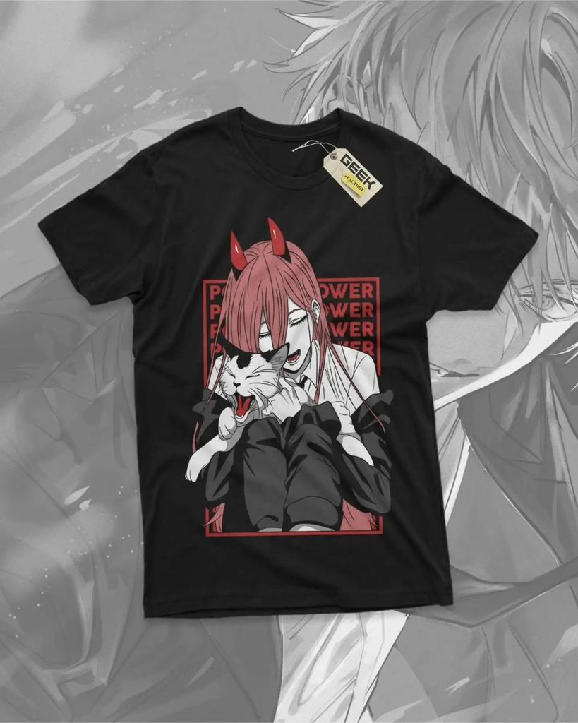 Harajuku Goth T Shirt Chainsaw Man Y2k Anime Oversized Streetwear Short Sleeve Tops Harajuku Goth T Shirt Women Clothing Unisex