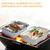 Disposable Aluminum Foil Pan Containers Takeout Pans with Lids for Baking Storing Heating Cooking Grilling Food 20PCS