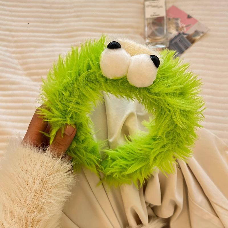 

Скидка для новичков: Очаровательная плюшевая повязка на голову с большими глазами для умывания лица и нанесения маски