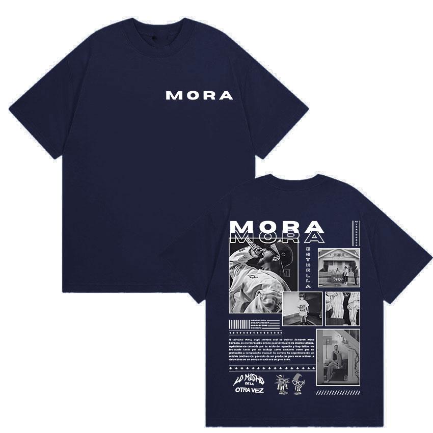 Rapper Mora Album 2025 Graphic T Shirt Unisexs Hip Hop Vintage Fashion ONeck TShirts Casual Oversized Cotton TShirt Streetwear