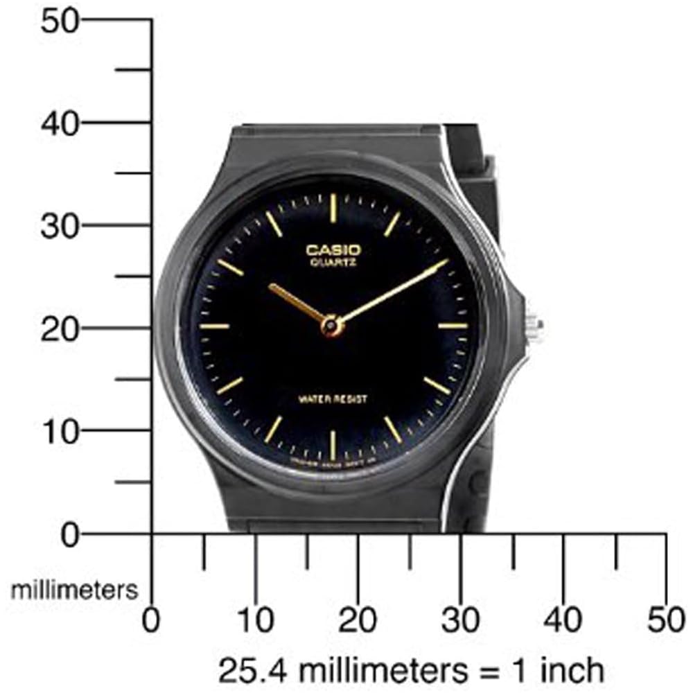 Casio MQ-24-1E Men's Watch Black Analog Design Water Resistant Quartz Timepiece