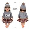 22inch Reborns Doll Holiday Costume Santa Outfit Quick Change Doll Outfit For Christmas Party Kids Pretend Play Game